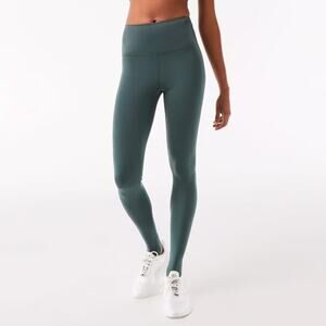 Lacoste Women's Stirrup Leggings Green Sz 38/Medium